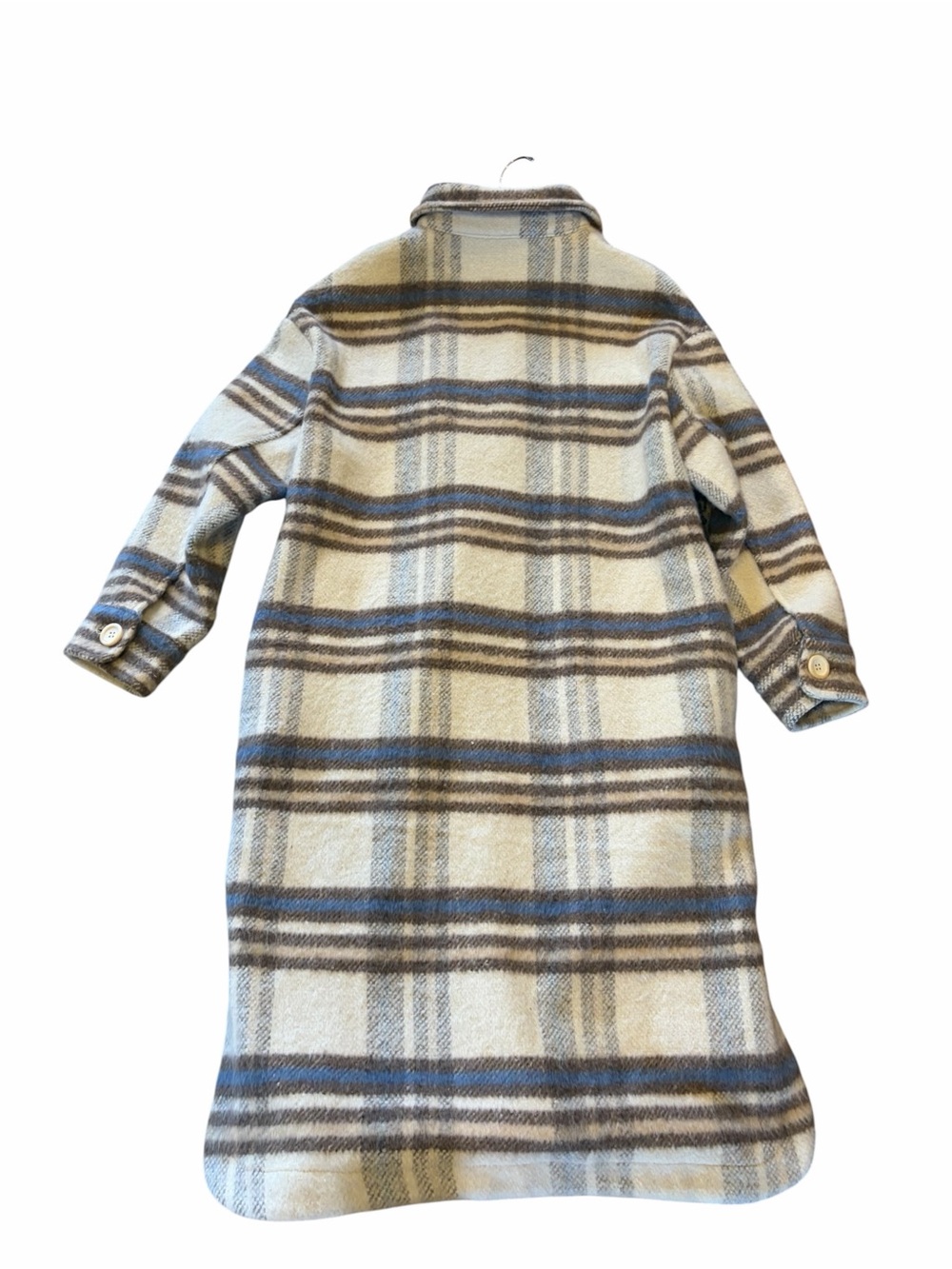 MABLE Long Plaid Heavy Shirt Jacket - Picture 5 of 9